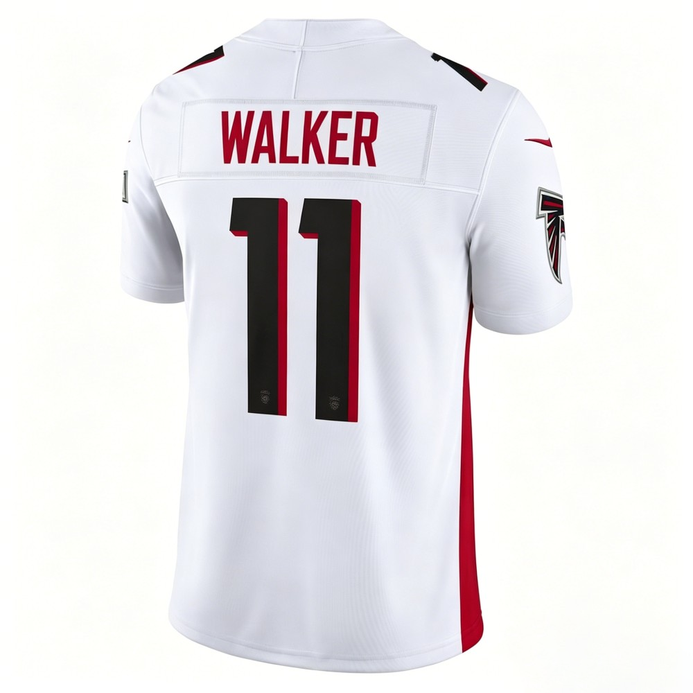 A.Falcons #11 Jalon Walker White Game Football Stitched Jersey