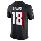 A.Falcons #18 Kirk Cousins Black Vapor F.U.S.E. Limited Stitched Football American Jersey