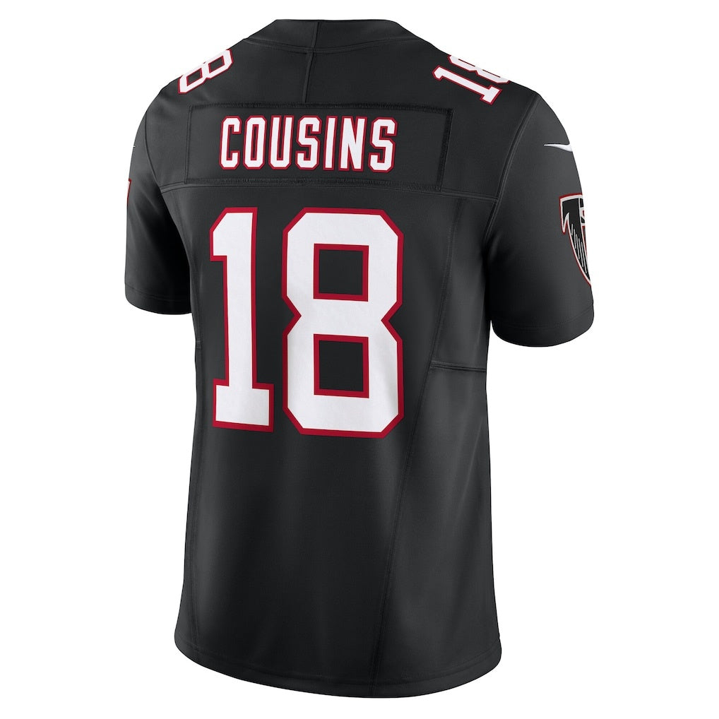 A.Falcons #18 Kirk Cousins Black Vapor F.U.S.E. Limited Stitched Football American Jersey