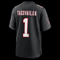 A.Falcons #1 Tua Tagovailoa Black Alternate Game Stitched Football American Jersey