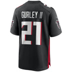 A.Falcons #21 Todd Gurley II Black Game Player Stitched Football American Jersey
