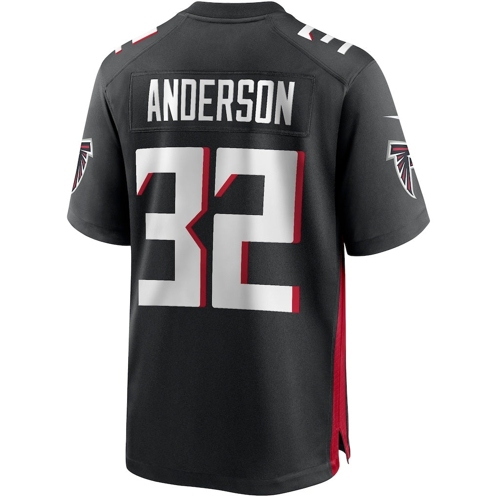 A.Falcons #32 Jamal Anderson Black Game Retired Player Stitched Football American Jersey