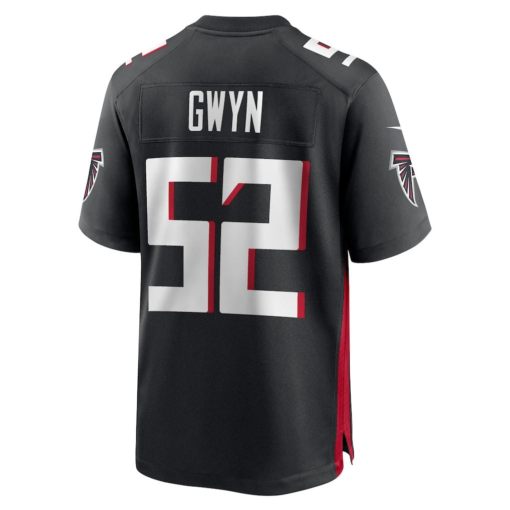 A.Falcons #52 Jovaughn Gwyn Black Team Game Stitched Football American Jersey