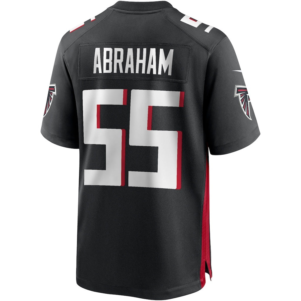 A.Falcons #55 John Abraham Black Game Retired Player Stitched Football American Jersey