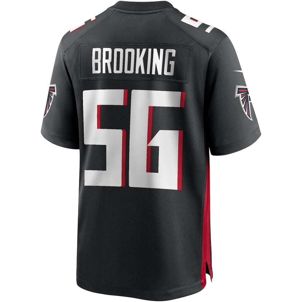 A.Falcons #56 Keith Brooking Black Game Retired Player Stitched Football American Jersey