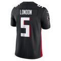 A.Falcons #5 Drake London Black Vapor F.U.S.E. Limited Stitched Football American Jersey