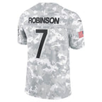 A.Falcons #7 Bijan Robinson Arctic Camo 2024 Salute to Service Limited Stitched Football American Jersey