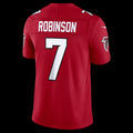 A.Falcons #7 Bijan Robinson Red Vapor F.U.S.E. Sewn Down Limited Stitched Football American Jersey