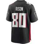 A.Falcons #80 Andre Rison Black Game Retired Player Stitched Football American Jersey