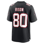 A.Falcons #80 Andre Rison Black Retired Player Stitched Football American Jersey