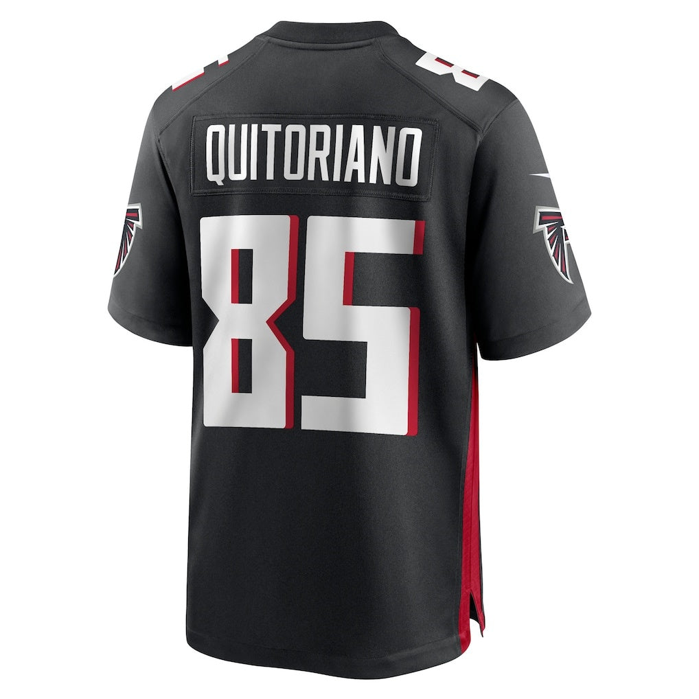 A.Falcons #85 Teagan Quitoriano Black Team Game Stitched Football American Jersey