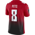 A.Falcons #8 Kyle Pitts Red Vapor F.U.S.E. Limited Stitched Football American Jersey
