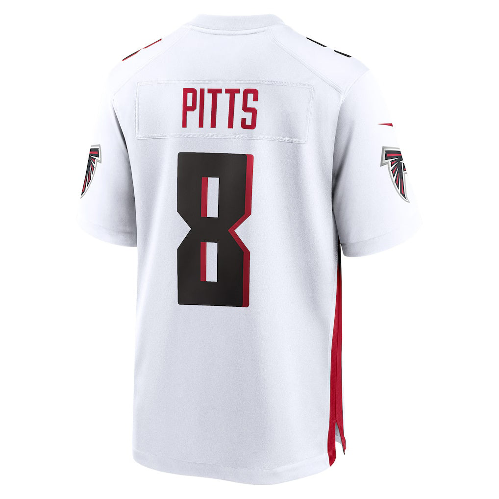 A.Falcons #8 Kyle Pitts White Game Player Stitched Football American Jersey