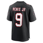 A.Falcons #9 Michael Penix Jr. Black Alternate Game Stitched Football American Jersey