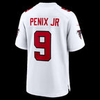 A.Falcons #9 Michael Penix Jr. White Game Stitched Football American Jersey