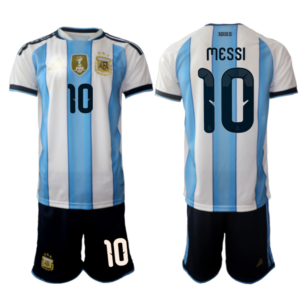 Argentina #10 Messi Home Shirt 2026 With Shorts