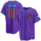 Arizona Diamondbacks 2024 Cool Base Custom Jersey V2 â€?All Stitched-Purple Baseball Jersey