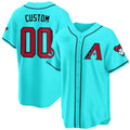 Arizona Diamondbacks 2024 Cool Base Custom Jersey V2 â€?Teal Baseball Jersey