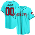 Arizona Diamondbacks 2024 Cool Base Custom Jersey V2 â€?Teal 2 Baseball Jersey