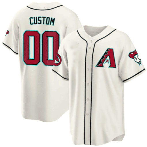 Arizona Diamondbacks 2024 Cool Base Custom Jersey â€?Cream Baseball Jersey