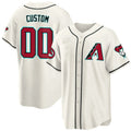 Arizona Diamondbacks 2024 Cool Base Custom Jersey â€?Cream Baseball Jersey