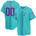 Arizona Diamondbacks 2024 Teal Purple Custom Jersey â€?Teal Baseball Jersey