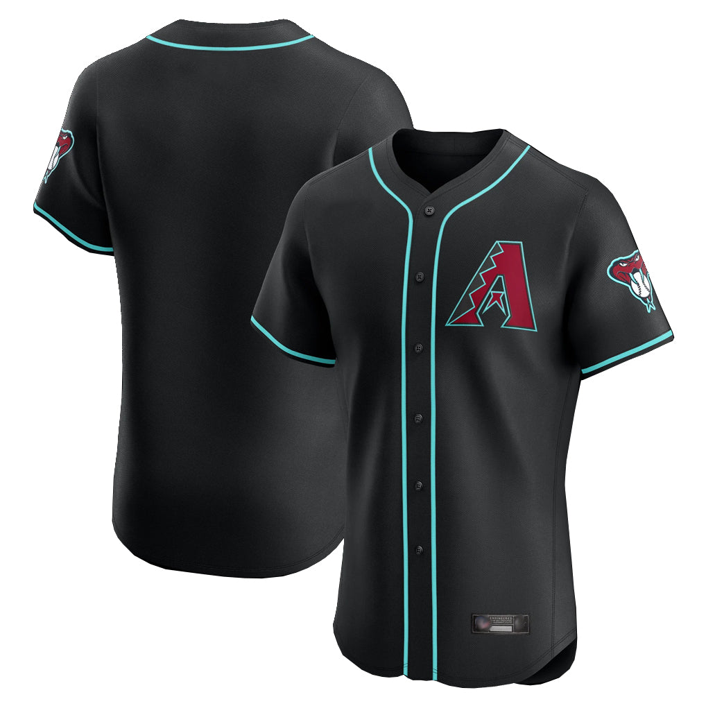 Arizona Diamondbacks Black Limited Limited Elite Home Game Blank Player Stitched Baseball Jersey