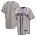 Arizona Diamondbacks Gray Road Home Game Blank Player Stitched Baseball Jersey