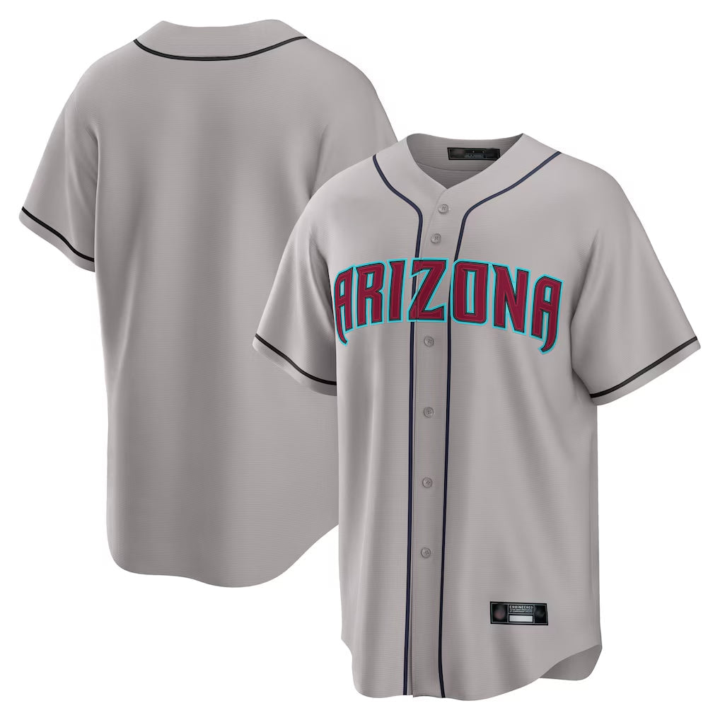 Arizona Diamondbacks Gray Road Home Game Blank Player Stitched Baseball Jersey
