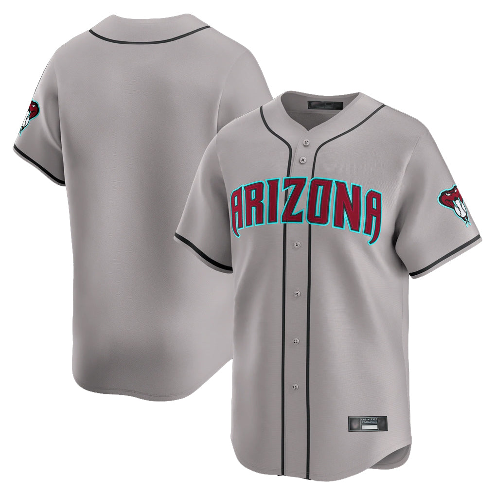 Arizona Diamondbacks Gray Road Limited Home Game Blank Player Stitched Baseball Jersey
