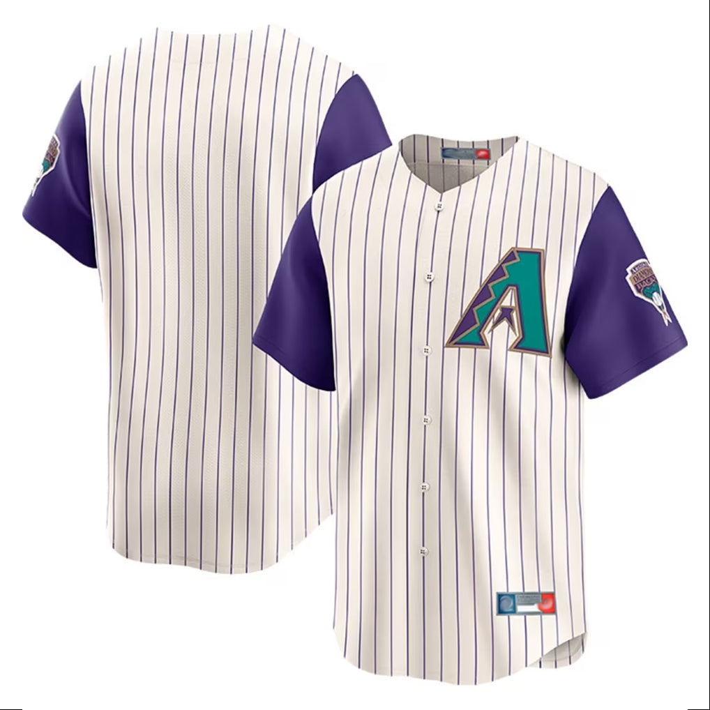 Arizona Diamondbacks Ivory Throwback Cooperstown Limited Home Blank Player Stitched Baseball Jersey
