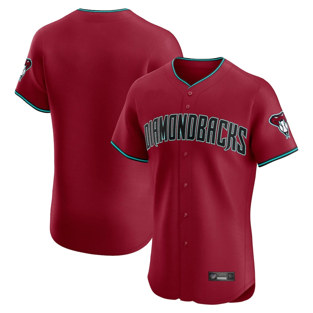 Arizona Diamondbacks Red Limited Elite Home Game Blank Player Stitched Baseball Jersey