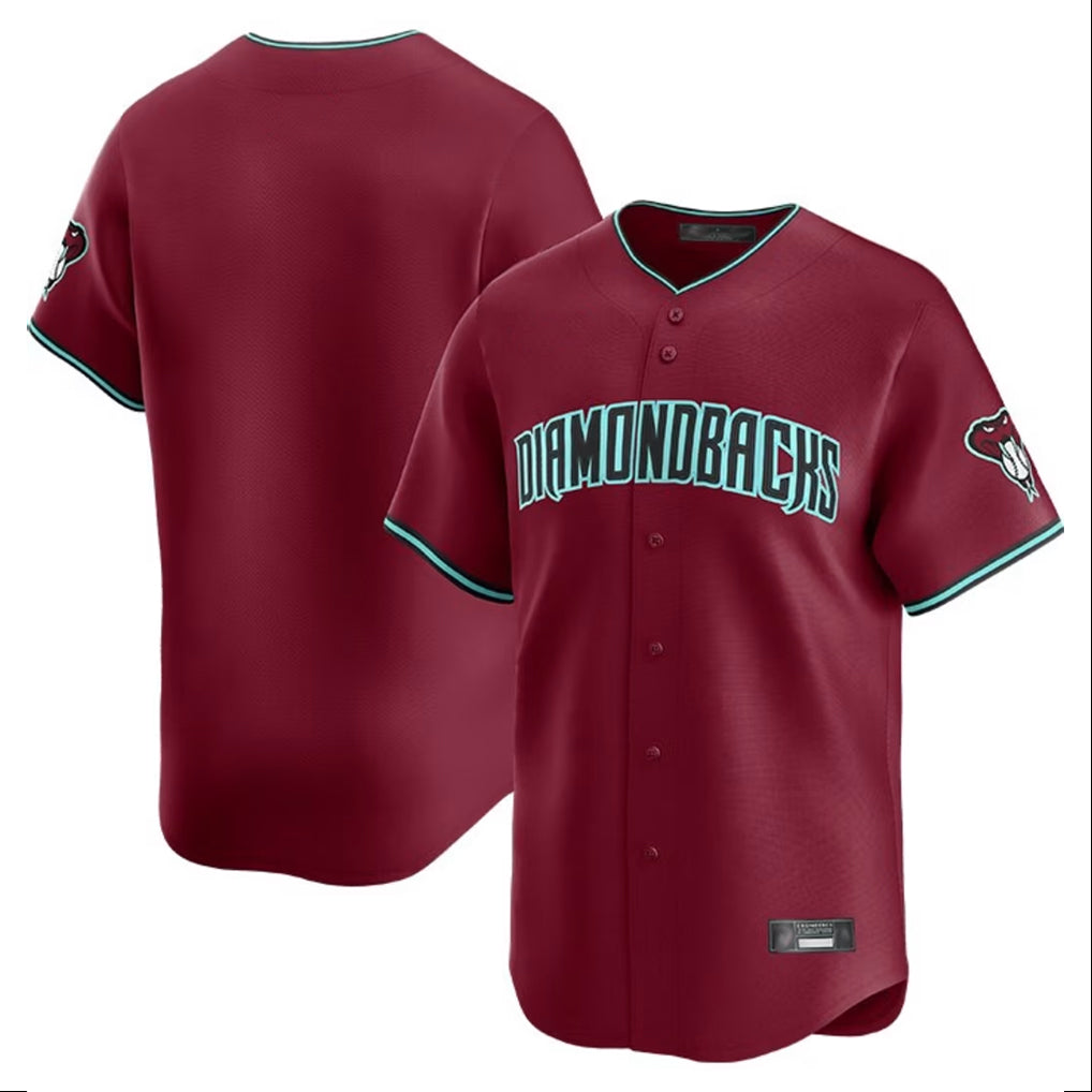 Arizona Diamondbacks Red Limited Home Game Blank Player Stitched Baseball Jersey