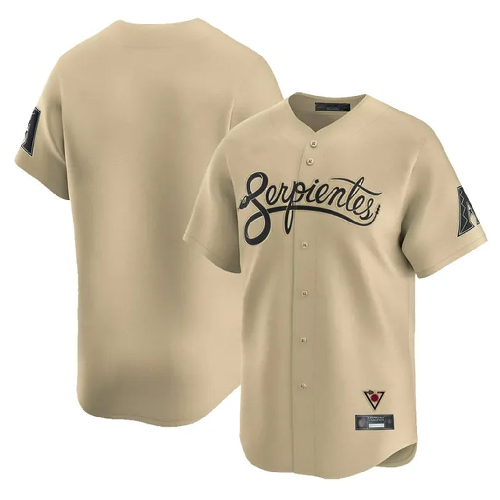 Arizona Diamondbacks Tan City Connect Limited Home Game Blank Player Stitched Baseball Jersey