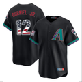 Arizona Diamondbacks #12 Lourdes Gurriel Jr Player Black USA 250 Fourth of July Game Stitched Baseball Jersey