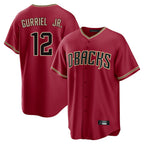 Arizona Diamondbacks #12 Lourdes Gurriel Jr Player Red Home Game Stitched Baseball Jersey