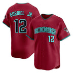 Arizona Diamondbacks #12 Lourdes Gurriel Jr Player Red Limited Home Game Stitched Baseball Jersey