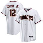 Arizona Diamondbacks #12 Lourdes Gurriel Jr Player White Home Game Stitched Baseball Jersey