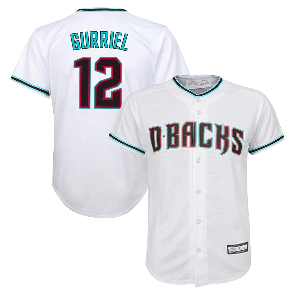 Arizona Diamondbacks #12 Lourdes Gurriel Jr Player White World Series Home Game Stitched Baseball Jersey
