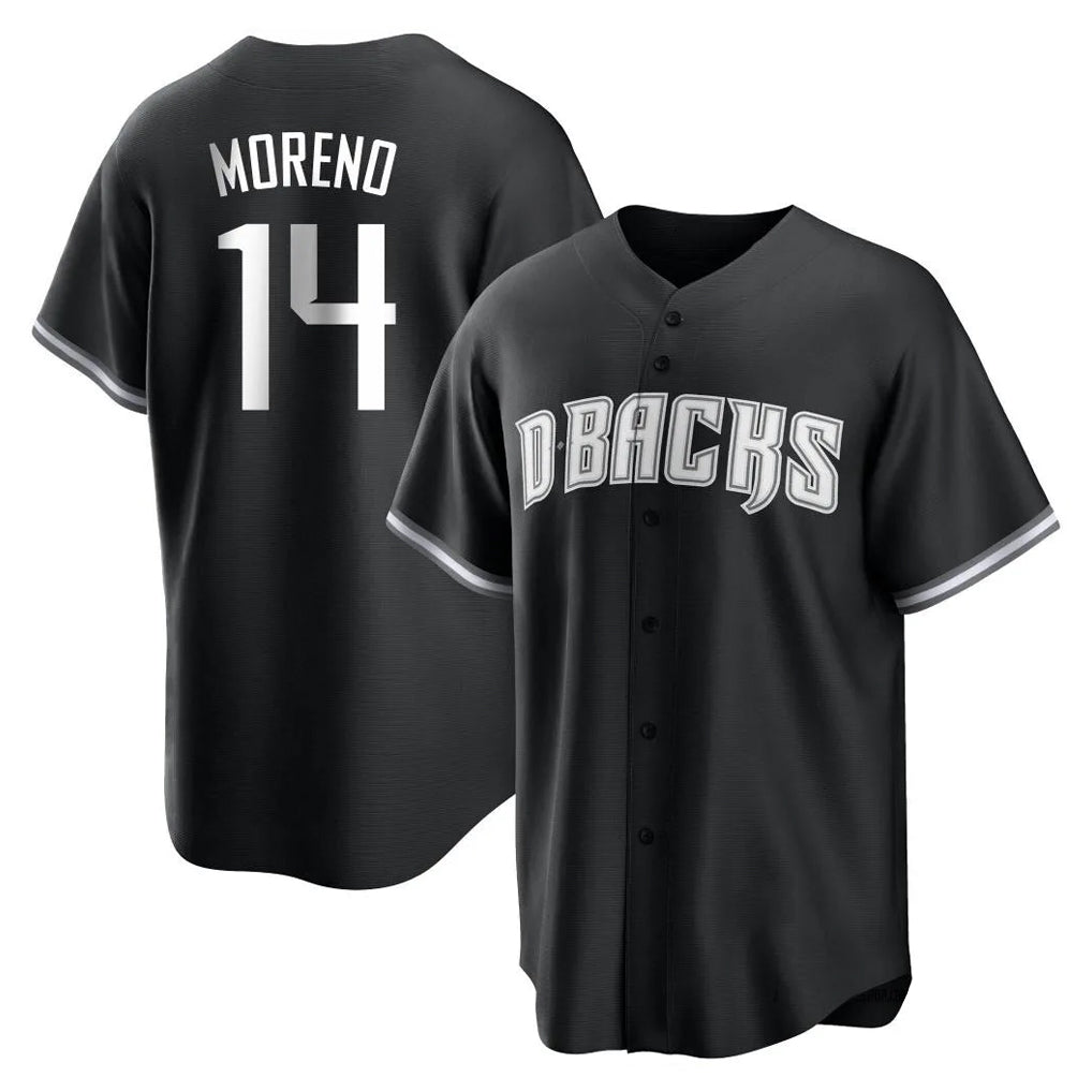 Arizona Diamondbacks #14 Gabriel Moreno Player Black Game Home Stitched Baseball Jersey