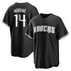 Arizona Diamondbacks #14 Gabriel Moreno Player Black Game Home Stitched Baseball Jersey