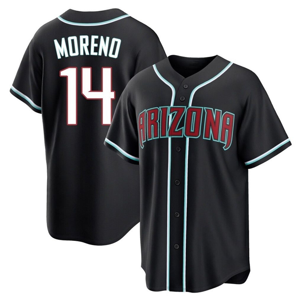 Arizona Diamondbacks #14 Gabriel Moreno Player Black Home Game Stitched Baseball Jersey