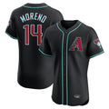 Arizona Diamondbacks #14 Gabriel Moreno Player Black Limited Elite Home Game Stitched Baseball Jersey
