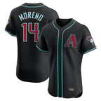 Arizona Diamondbacks #14 Gabriel Moreno Player Black Limited Elite Home Game Stitched Baseball Jersey