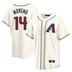 Arizona Diamondbacks #14 Gabriel Moreno Player Cream Home Game Stitched Baseball Jersey
