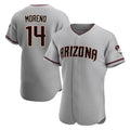 Arizona Diamondbacks #14 Gabriel Moreno Player Gray Road Limited Elite Home Game Stitched Baseball Jersey