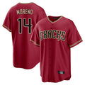 Arizona Diamondbacks #14 Gabriel Moreno Player Red Home Game Stitched Baseball Jersey