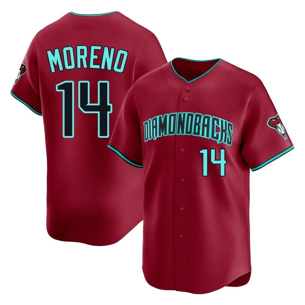 Arizona Diamondbacks #14 Gabriel Moreno Player Red Limited Home Game Stitched Baseball Jersey