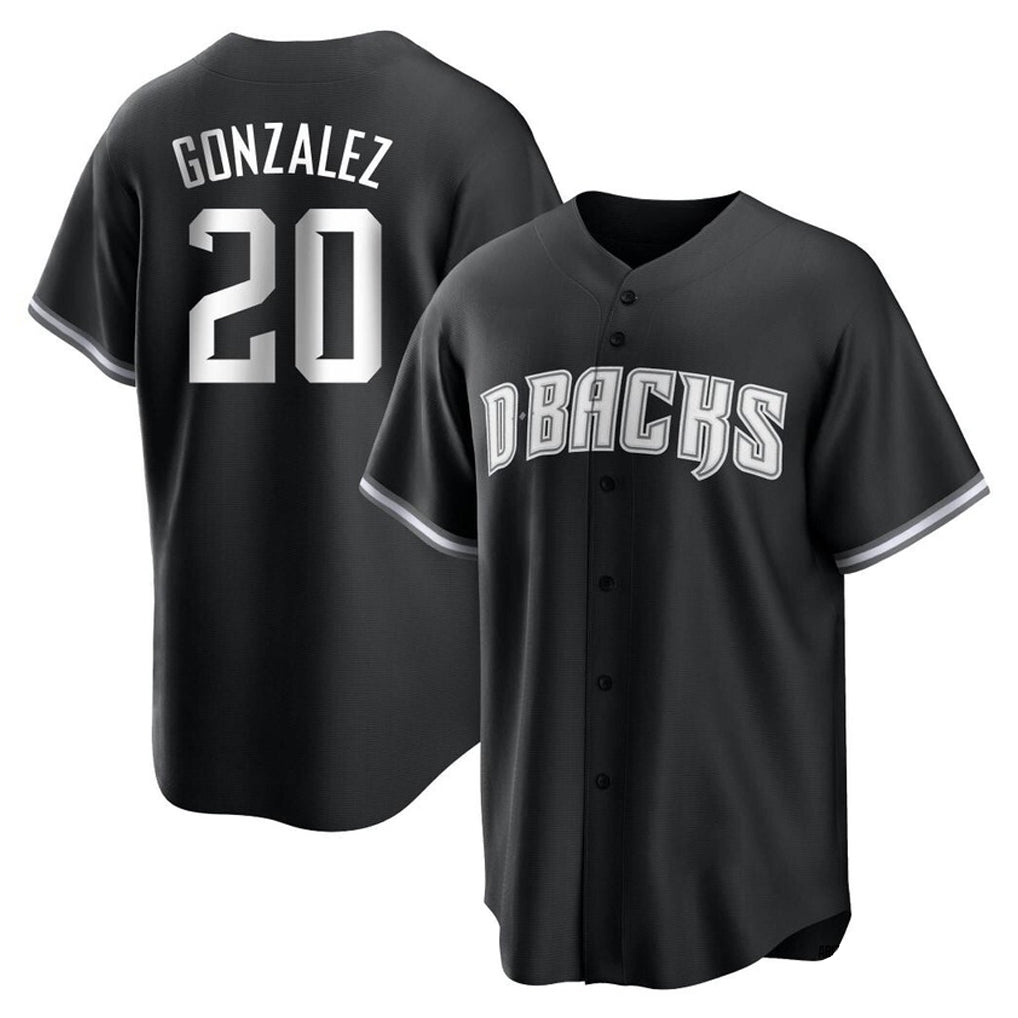 Arizona Diamondbacks #20 Luis Gonzalez Player Black Game Home Stitched Baseball Jersey