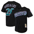 Arizona Diamondbacks #20 Luis Gonzalez Player Black Mitchell & Ness Throwback Cooperstown Collection Mesh Limited Stitched Baseball Jersey